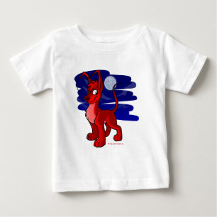 Stolzes rotes Gelert durch Mondschein Baby T-shirt