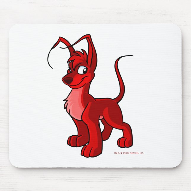 Stolzes rotes Gelert Mousepad (Vorne)