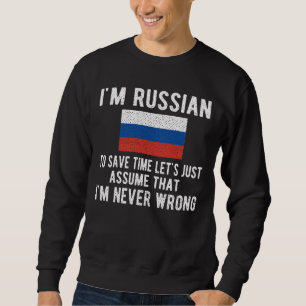 Stolzes russisches Erbe Russland Roots Russische F Sweatshirt
