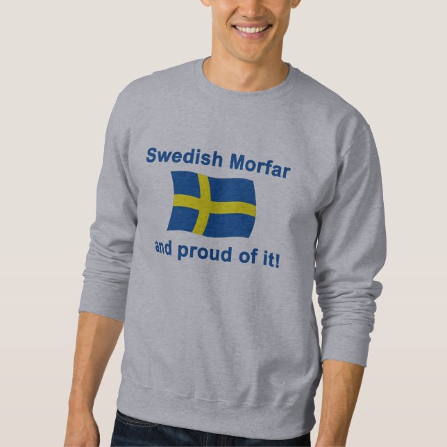 Stolzes Schwede Morfar (Großvater) Sweatshirt (Vorderseite)