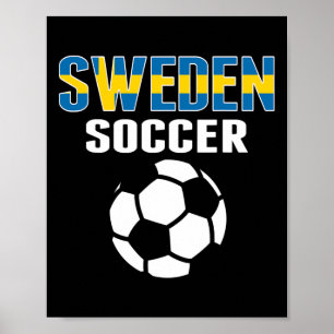 Stolzes Schweden Fußball Fans Trikot - Unterstütze Poster