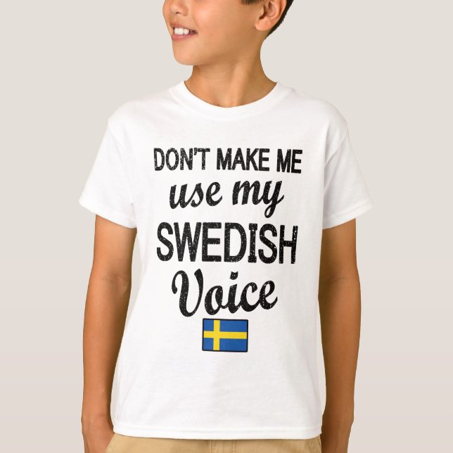 Stolzes schwedisches Roots Schweden Flagge schwedi T-Shirt (Vorderseite)