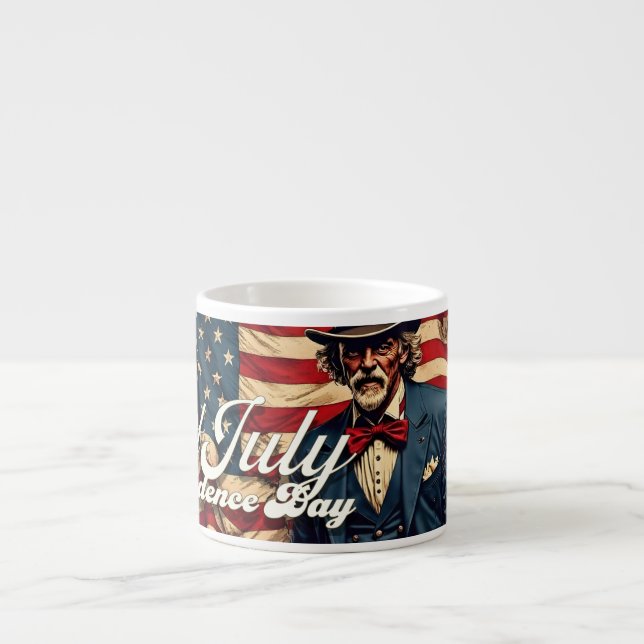 Stolzes Soul des 4. Juli Espressotasse (Vorderseite)
