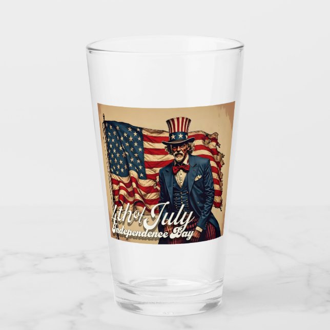 Stolzes Soul des 4. Juli Glas (Vorderseite)