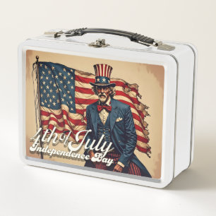 Stolzes Soul des 4. Juli Metall Brotdose