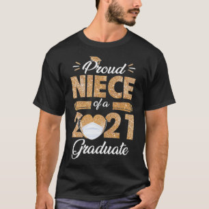 Stolzes Stück einer Klasse von 2021 Gesichtsmaske- T-Shirt