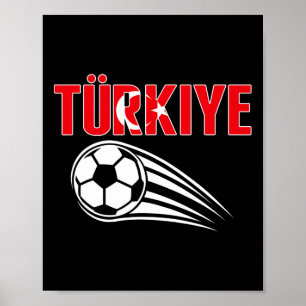 Stolzes Türkei-Fußballfans-Trikot - Türkiye Footby Poster