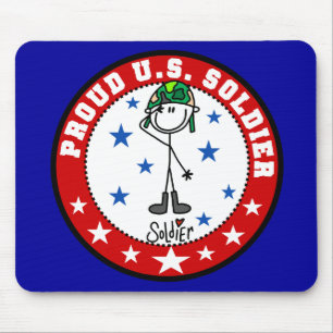 Stolzes US-Soldaten-Mauspad Mousepad