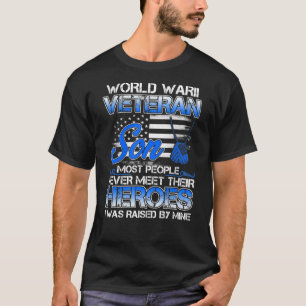Stolzes Weltkrieg 2 Veteran Son WW2 Großkindgesche T-Shirt