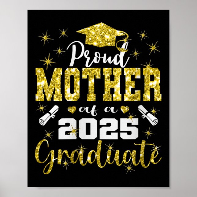 Stolzeste Mutter eines Senior-Absolventen 2025 Dam Poster (Vorne)