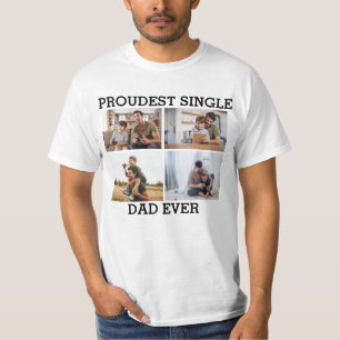 Stolzester Single-Vater Aller Zeiten Vater-Fotocol T-Shirt