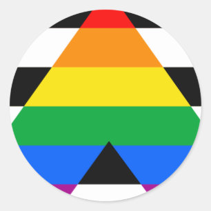 Stolzflagge der Verbündeten Runder Aufkleber