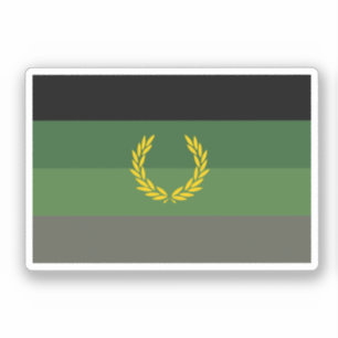 Stolzflagge für militärische Uniformen Aufkleber