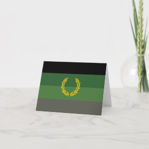 Stolzflagge für militärische Uniformen Dankeskarte