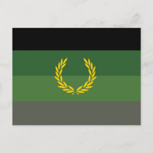 Stolzflagge für militärische Uniformen Postkarte