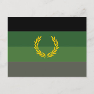 Stolzflagge für militärische Uniformen Postkarte