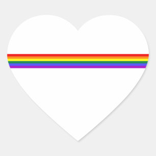 Stolzflaggenregenbogen-Gewohnheitsaufkleber Herz-Aufkleber