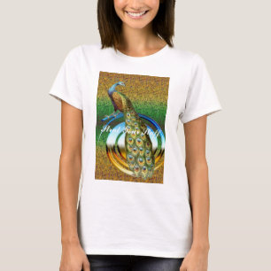 Stolziere dich mit deinen Pfauenfarben Frauen Kuns T-Shirt