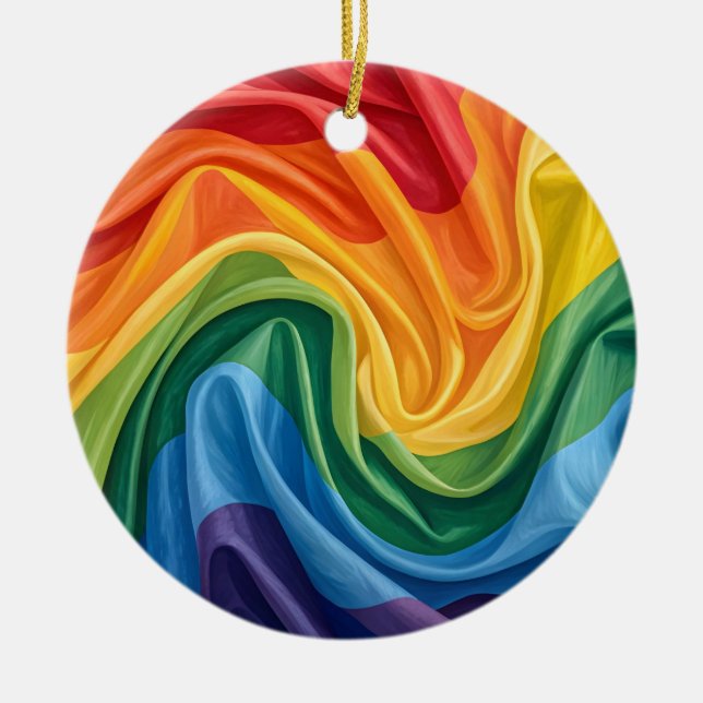 Stolzmonat-Muster Keramik Ornament (Vorne)