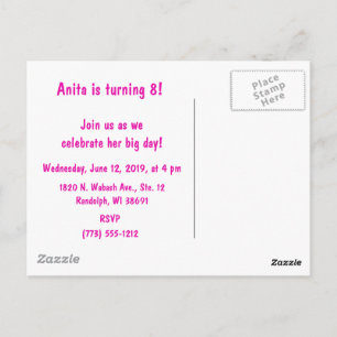 #StolzNatürlichIch Geburtstagseinladung Postkarte