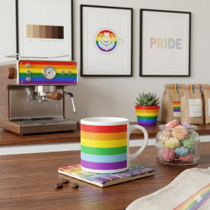 Stolzschuss: Regenbogenflagge Espressotasse