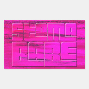 Stoma Babe Rechteckiger Aufkleber