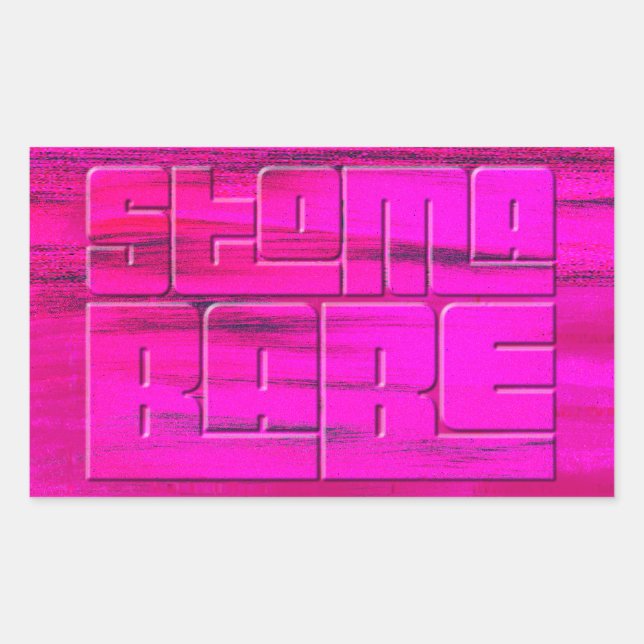 Stoma Babe Rechteckiger Aufkleber (Vorderseite)