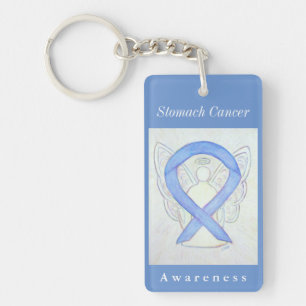 Stomach Cancer Awareness Ribbon Angel Schlüsselanh Schlüsselanhänger