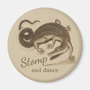 Stomp and dance CC0894 Wild happy crocodile Magnet