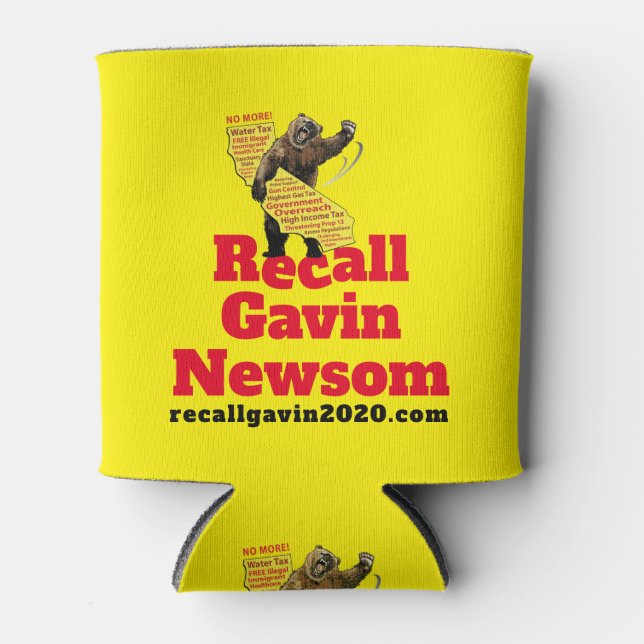 Stomping verrückt California Grizzly Koozie Dosenkühler (Vorderseite)