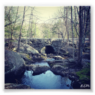 Stone Arch Bridge, Hillsboro New Hampshire Fotodruck