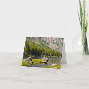 Stone at Madison River Greeting Card Karte