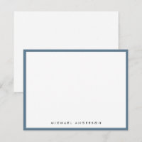 Stone Blue Classic Border Correspondence