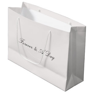 Stone Blush Forever Personalisierte Quotenhochzeit Große Geschenktüte