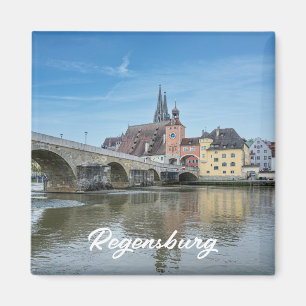 Stone Bridge in Regensburg, Deutschland Magnet