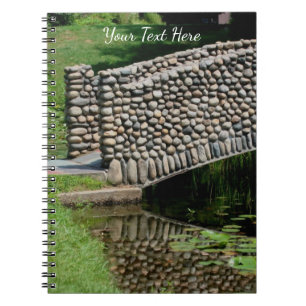 Stone Bridge Lilypads Nature Notizblock