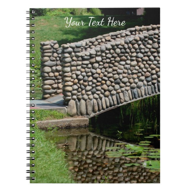 Stone Bridge Lilypads Nature Notizblock (Vorderseite)