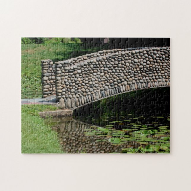 Stone Bridge Lilypads Nature  Puzzle (Horizontal)
