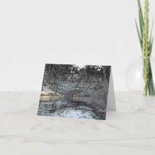Stone Bridge - vielen Dank Dankeskarte