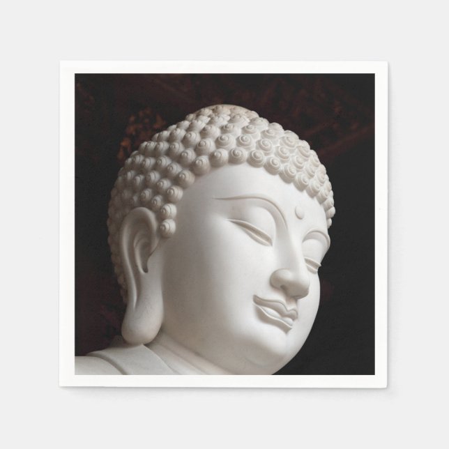 Stone Buddha Head Serviette (Vorderseite)
