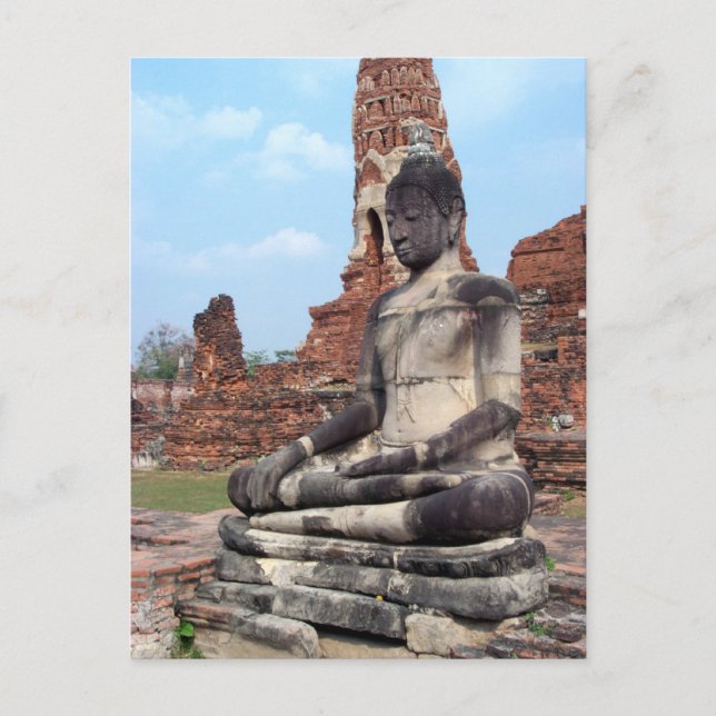 Stone Buddha Postkarte (Vorderseite)