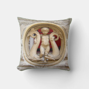 Stone Bürger Granit Putto und Delphine Kissen
