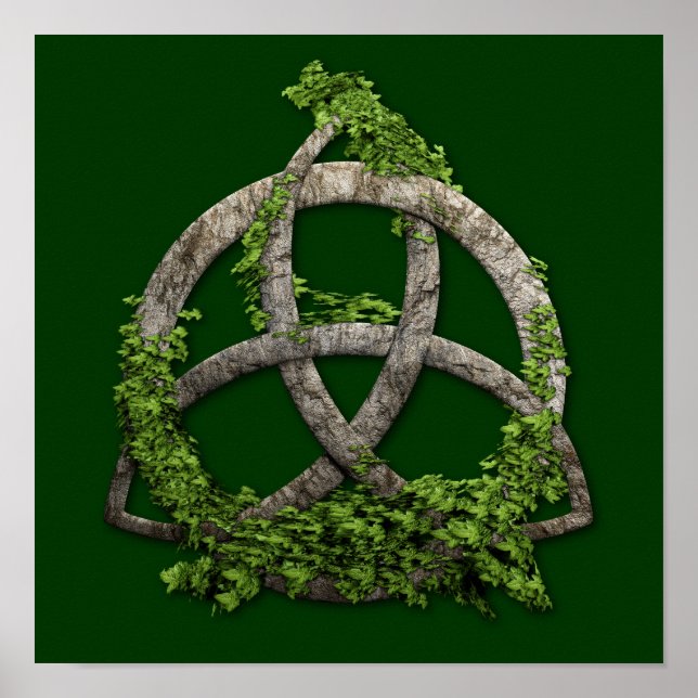 Stone Celtic Trinity Knot Poster (Vorne)