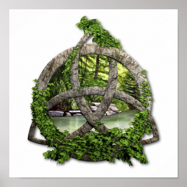 Stone Celtic Trinity Knot Poster (Vorne)