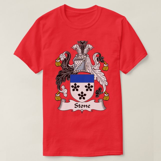 Stone Coat of Arms Family Crest 1 T-Shirt (Design vorne)