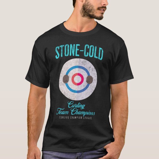 Stone-Cold Curling Champions T-Shirt (Vorderseite)