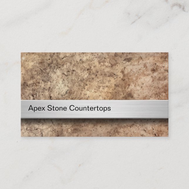 Stone Countertop Business Cards Visitenkarte (Vorderseite)