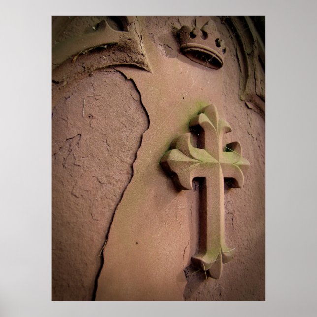 Stone Cross Gravestone Poster (Vorne)