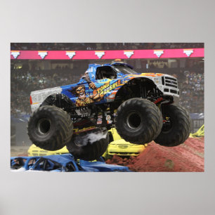 Stone Crusher Monster Truck Print Poster