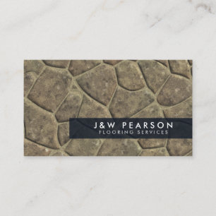 Stone Floor Construction Business Card Visitenkarte